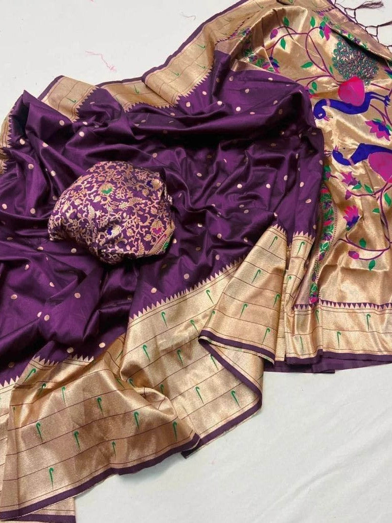 Semi Katan Silk Saree (adi80397)